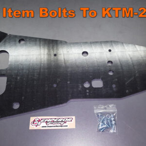 Plastic (UHMW) Performance Slip Liner WITH beaver tail link guard KTM-2186 (for Pipe Guard Skid Plate KTM-2185)