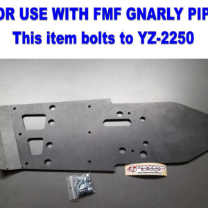 Plastic (UHMW) Performance Slip Liner WITH beaver tail link guard YZ-2251 (bolts to HD Gnarly Pipe Guard Skid Plate YZ-2250)