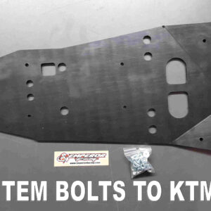 Plastic (UHMW) Performance Slip Liner WITH beaver tail link guard KTM-2321 (fits Pipe Guard Skid Plates KTM-2320, KTM-2360 and KTM-2430)