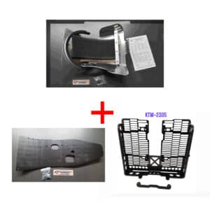 HD Skid Plate KTM-2300, Slip Liner KTM-2301 & Billet Radiator Guard KTM-2305 combo